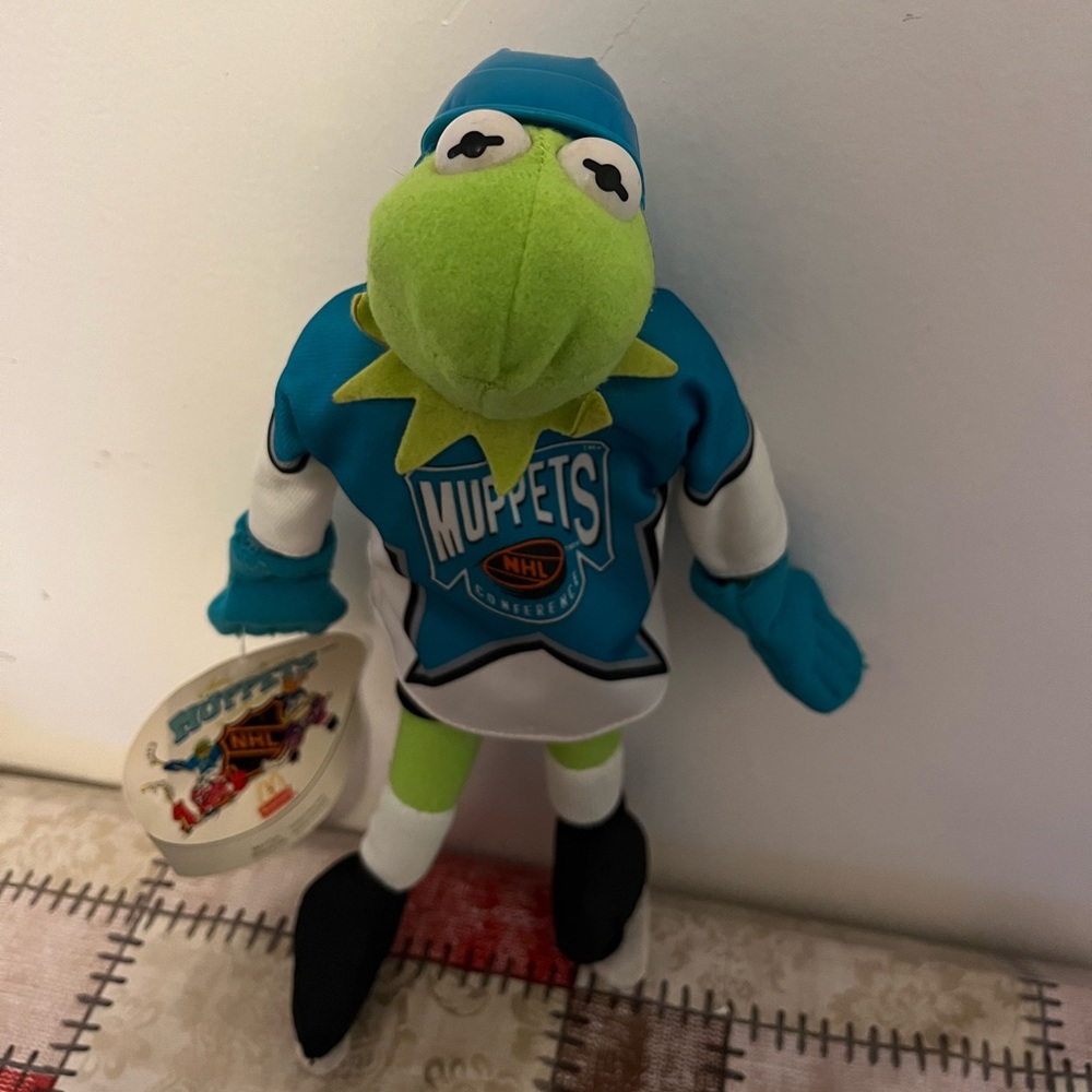 Kermit Vintage NHL McDonald's Muppets Conference Plushie. Loose. 1995
